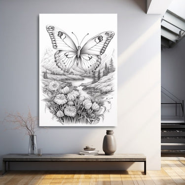 Butterfly Drawing Painting